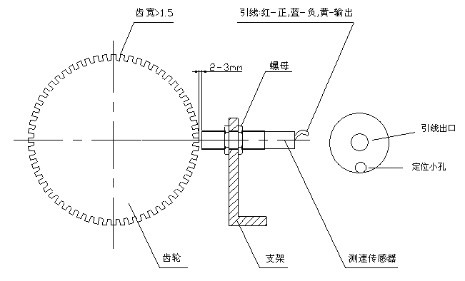 齒輪測速傳感器